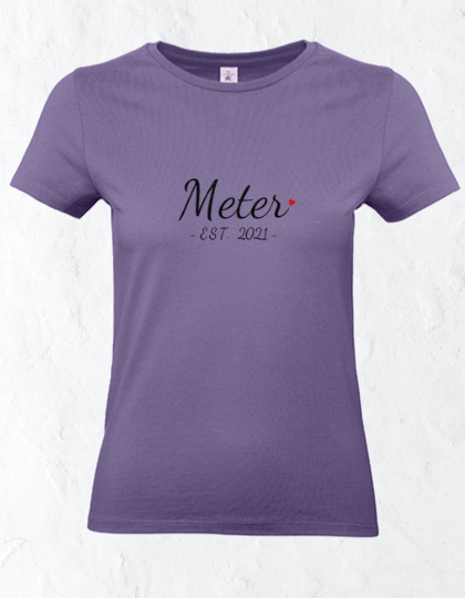 Geborduurde T-shirt "Meter est."