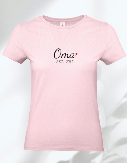 Geborduurde T-shirt "Oma est."